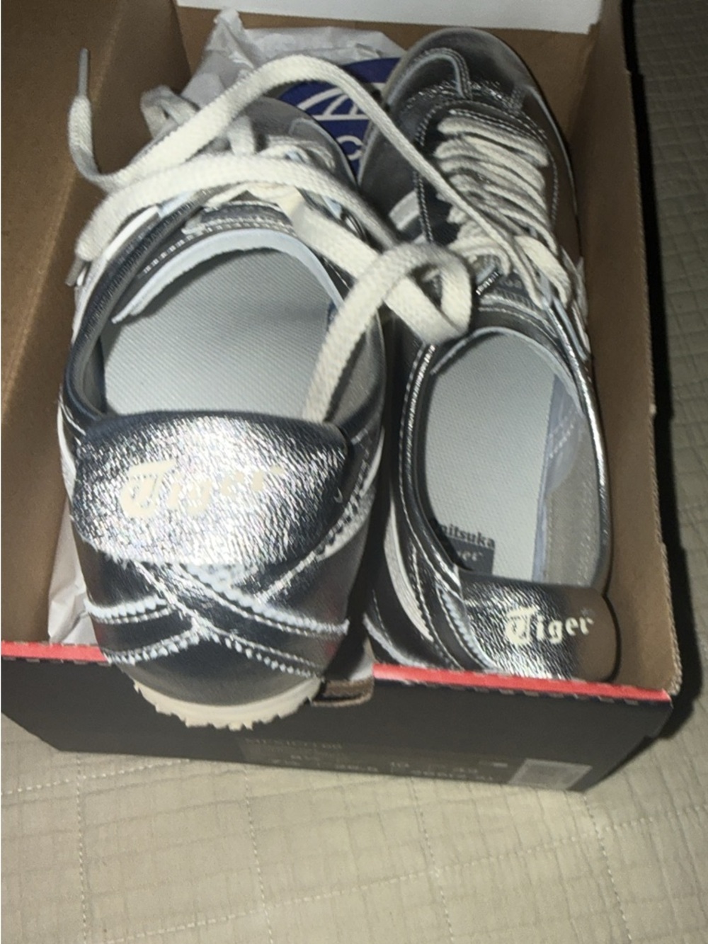 Onitsuka Tiger Black and White Logo Shoe Box